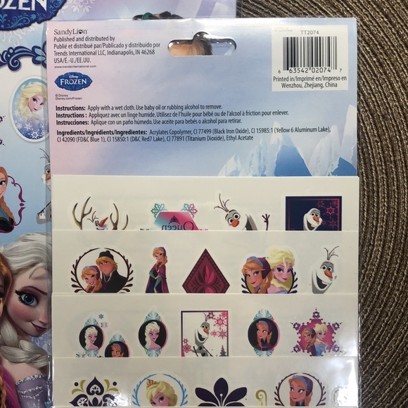 Disney Accessories Disney Frozen Temporary Tattoos Poshmark